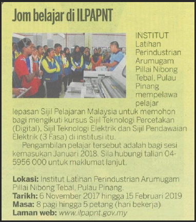 Jom belajar di ILPAPNT